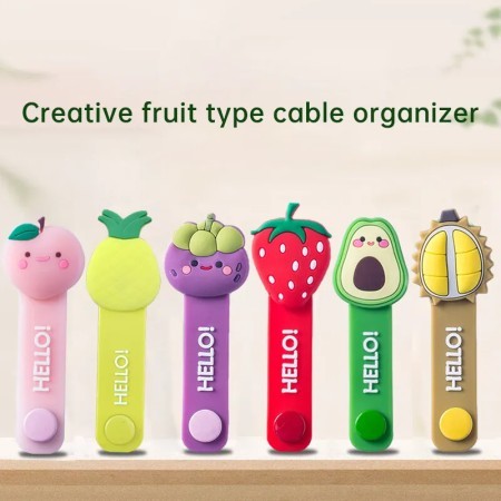 (10 pcs)Silicone Cute Cable Organizer